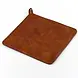 Victoria Leather trivet for hot cast iron cookware