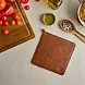 Victoria Leather trivet for hot cast iron cookware