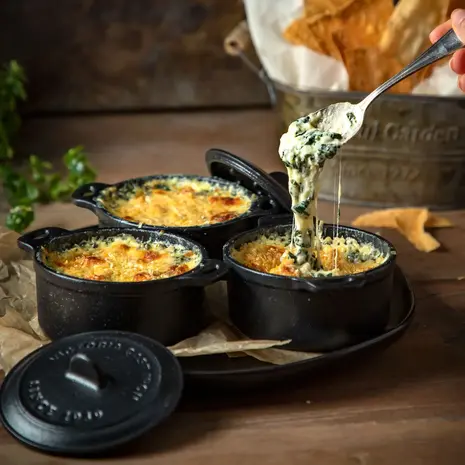 Victoria Single-serve cast iron mini cocotte for oven to table