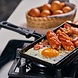 Victoria Gietijzeren panini- en tosti-pers met genopt oppervlak en hittebestendig handvat