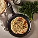 Victoria Geëmailleerde Vlakke gietijzeren comal-bakplaat en crepepan met lange steel, 26.5 cm