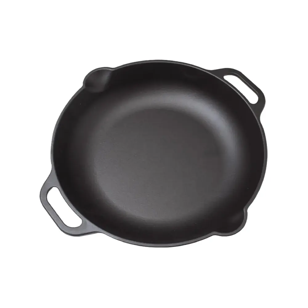 Victoria Enameled cast iron skillet with loop handles, 33 cm