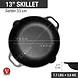 Victoria Enameled cast iron skillet with loop handles, 33 cm