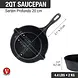 Victoria Enameled cast iron saucepan with pour spout and curved handle, 1.9 L