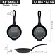 Victoria Cast iron mini skillet with a long handle and dual pour spouts, 10 cm