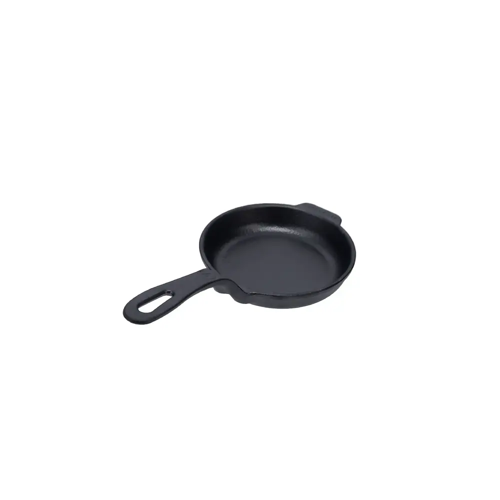 Victoria Gietijzeren mini-koekenpan met lange steel en dubbele giettuiten, 10 cm