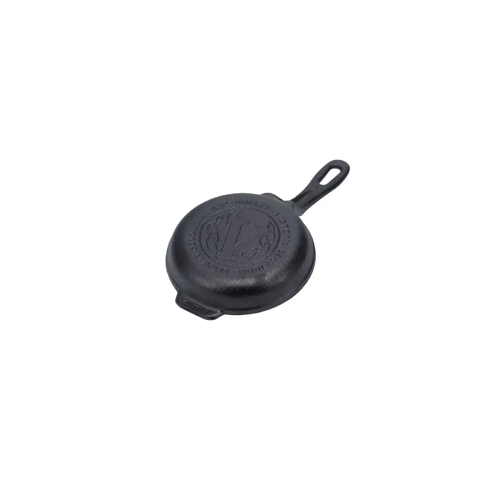 Victoria Gietijzeren mini-koekenpan met lange steel en dubbele giettuiten, 10 cm