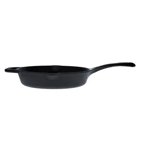 Victoria Cast iron skillet with a long handle and dual pour spouts, 25 cm