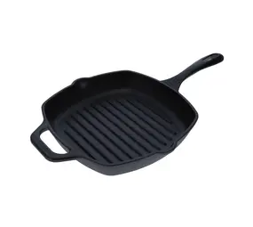 Victoria Enameled cast iron square grill pan, 25 x 25 cm
