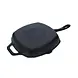 Victoria Enameled cast iron square grill pan with ridges, dual spouts and helper handle, 25 x 25 cm