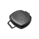 Victoria Enameled cast iron square grill pan with raised ridges and double loop handles
