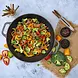 Victoria Cast iron wok with flat base and two loop handles, 35.5 cm Victoria Cast iron wok with flat base and two loop handles, 35.5 cm