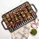 Victoria Reversible cast iron griddle with flat and ridged sides, 33 x 21 cm