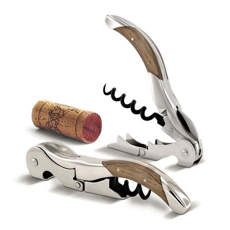 Pulltex Pulltex Toledo two-step waiter's corkscrew with handmade oak wood handle and leather case