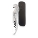 Pulltex Pulltex Classic tweetraps kelnerskurkentrekker met dubbele hefboom en microzaag-capsulemesje, zilver Pulltex Pulltex Classic tweetraps kelnerskurkentrekker met dubbele hefboom en microzaag-capsulemesje, zilver