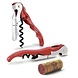Pulltex Pulltex Classic Colour two-step waiter's corkscrew with double lever and micro-saw foil cutter, signal red