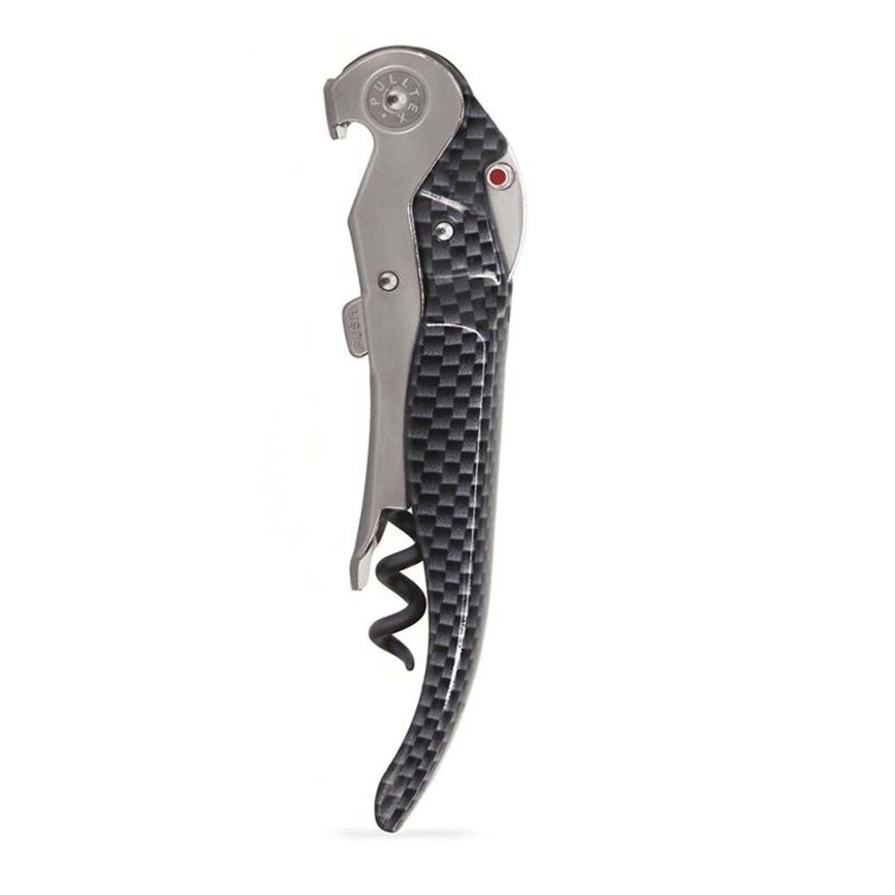 Pulltex Pulltex ClickCut Monza two-step waiter's corkscrew with one-hand ClickCut foil cutter, carbon effect