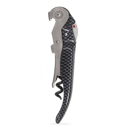 Pulltex Pulltex ClickCut Monza two-step waiter's corkscrew with one-hand ClickCut foil cutter, carbon effect