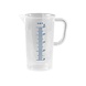 Transparent polypropylene mini measuring cup, 50 ml, with graduations and pour spout Transparent polypropylene mini measuring cup, 50 ml, with graduations and pour spout