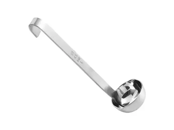 sauslepeltje 4,5cm RVS korte steel