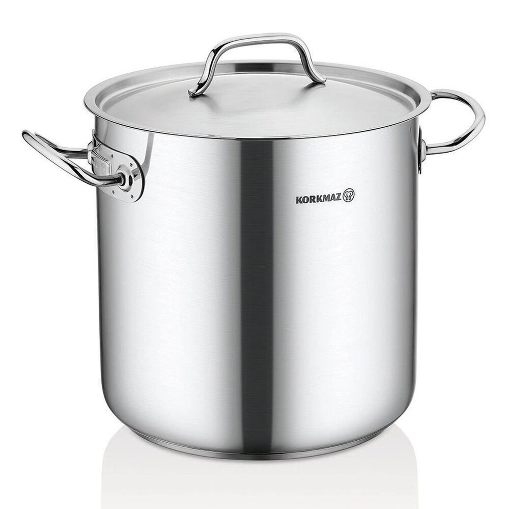Korkmaz Gastro hoge kookpan 40x34cm 42,5L met deksel Korkmaz Gastro hoge kookpan 40x34cm 42,5L met deksel