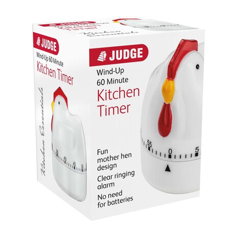 Judge Wind-up mother hen kitchen timer, 60 minutes Judge Wind-up mother hen kitchen timer, 60 minutes