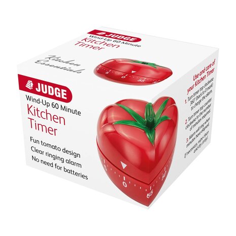 Judge Wind-up tomato kitchen timer, 60 minutes Judge Wind-up tomato kitchen timer, 60 minutes