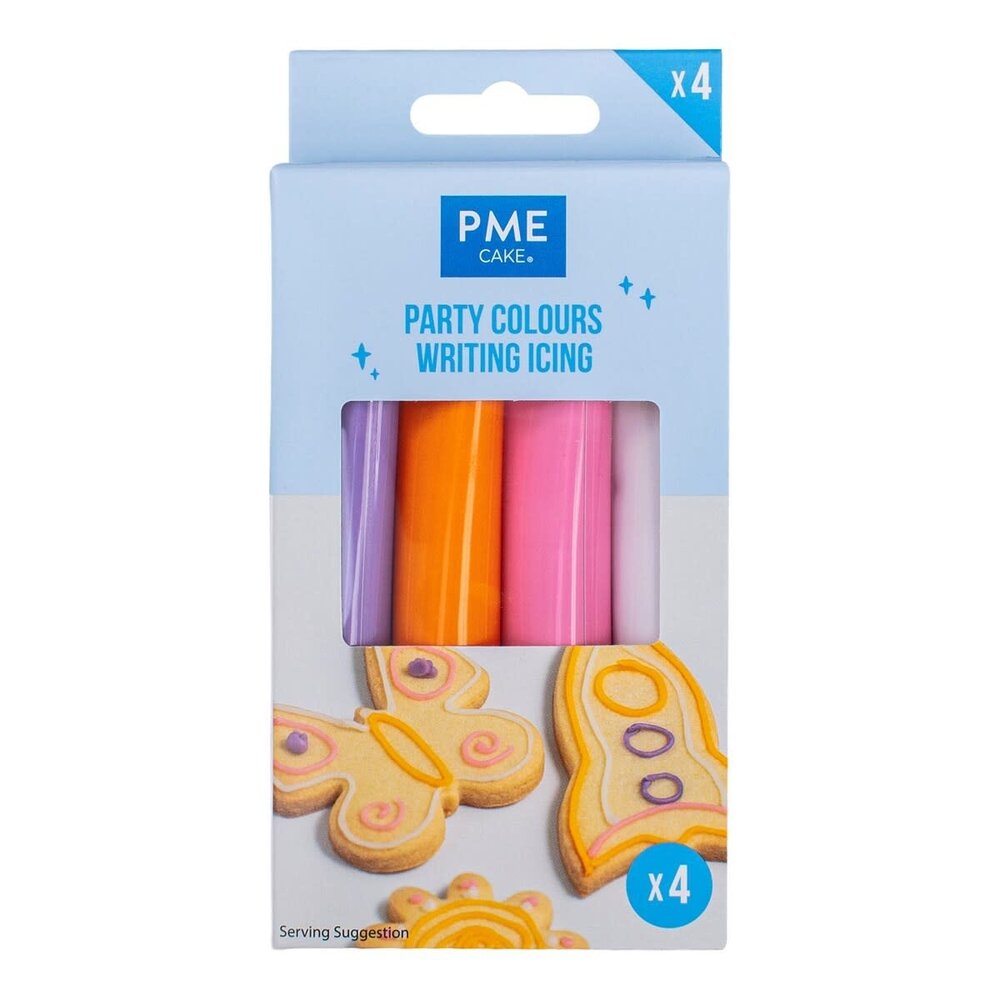 PME Writing Icing - Party Colours 4 pack PME Writing Icing - Party Colours 4 pack