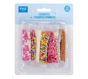PME 7 Assorted Sprinkles - Favourites PME 7 Assorted Sprinkles - Favourites