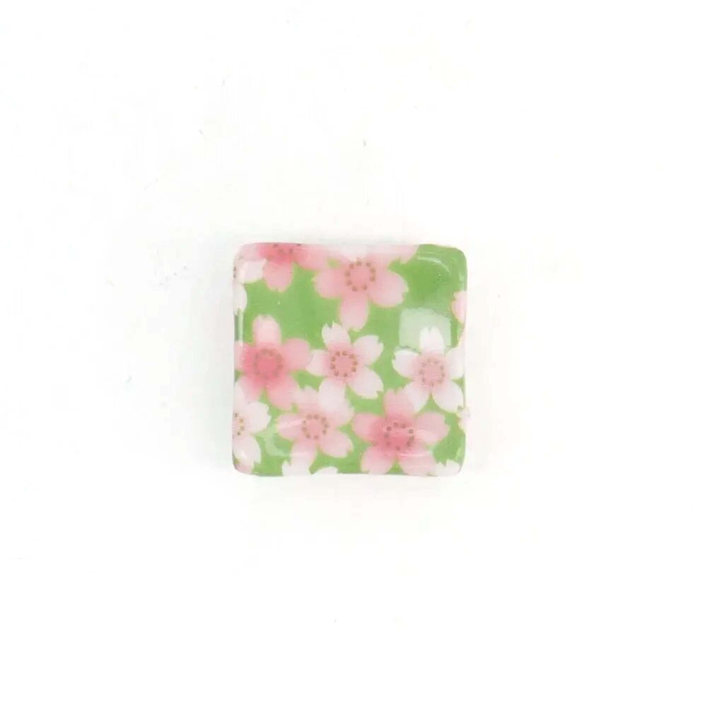 Tokyo Design Studio Square chopstick rest Sakura Pink/Green Tokyo Design Studio Square chopstick rest Sakura Pink/Green