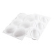 Silikomart 3D siliconen vorm 6x Mango 93x57x42 mm