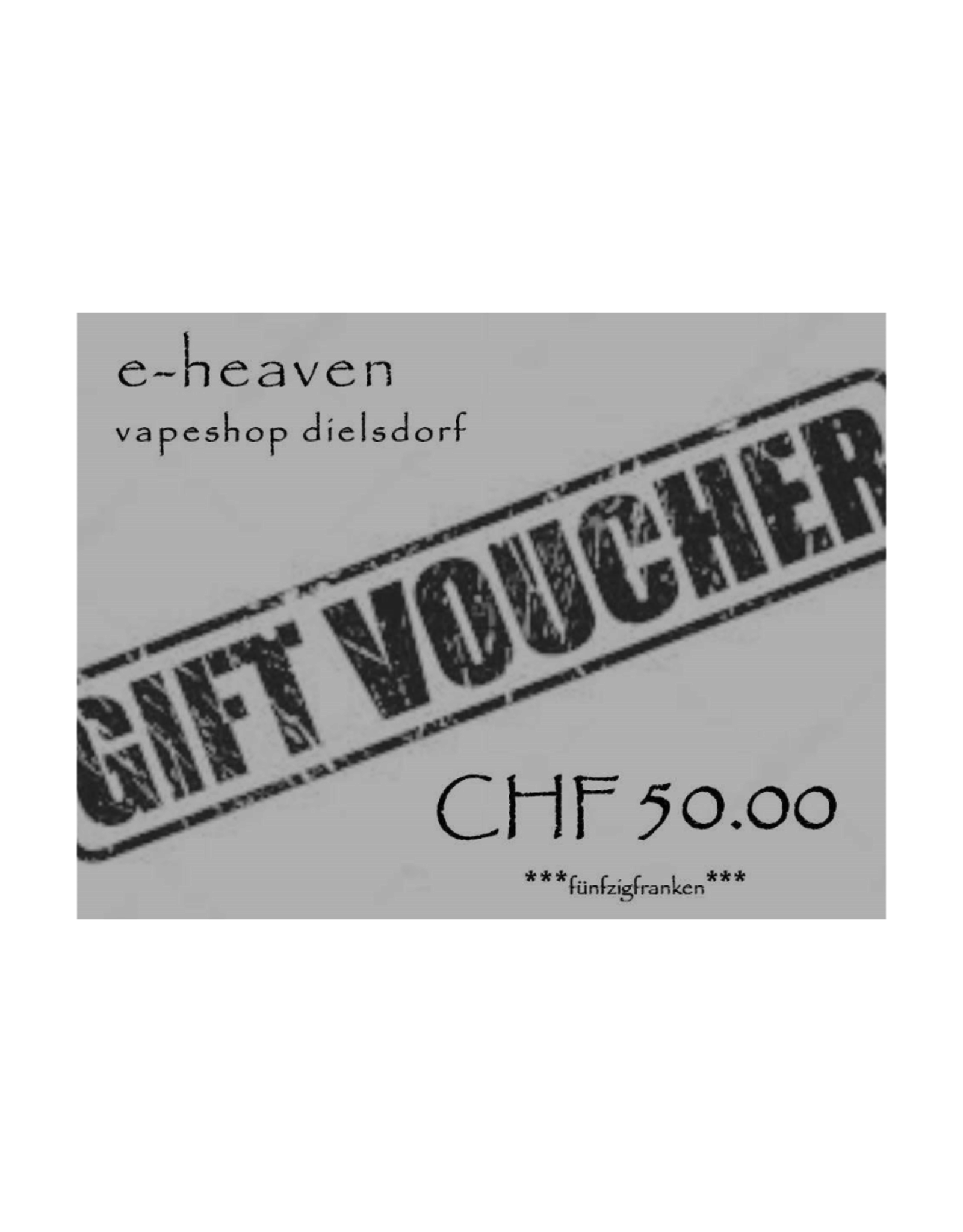 e-heaven e-heaven Geschenk Gutscheine