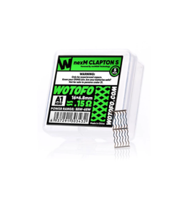 WoToFo WoToFo nexMESH Clapton S NI80 A1 0.15Ω Mesh Coil (16x6.8mm)