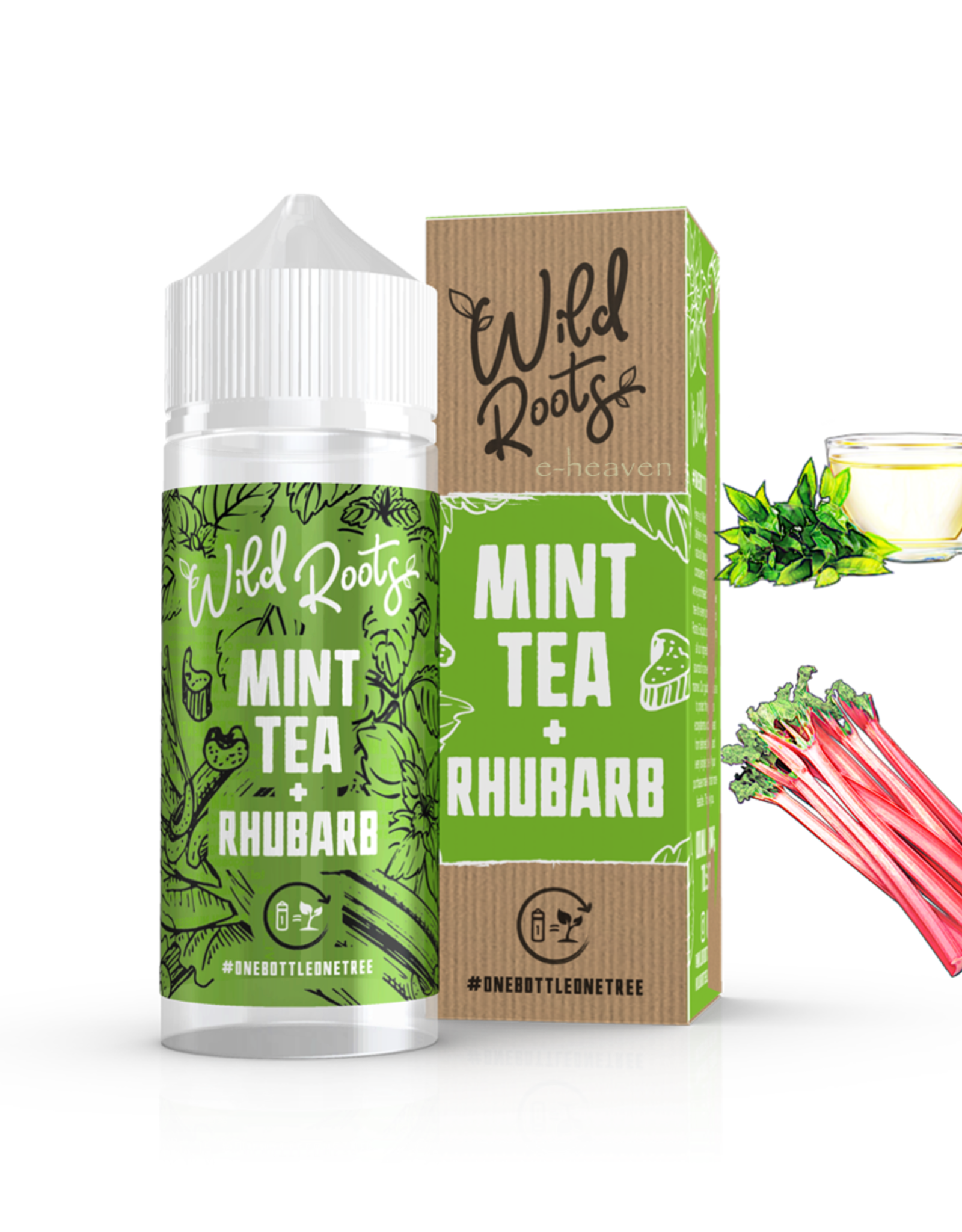 Wild Roots Wild Roots - Mint Tea + Rhubarb 100ml