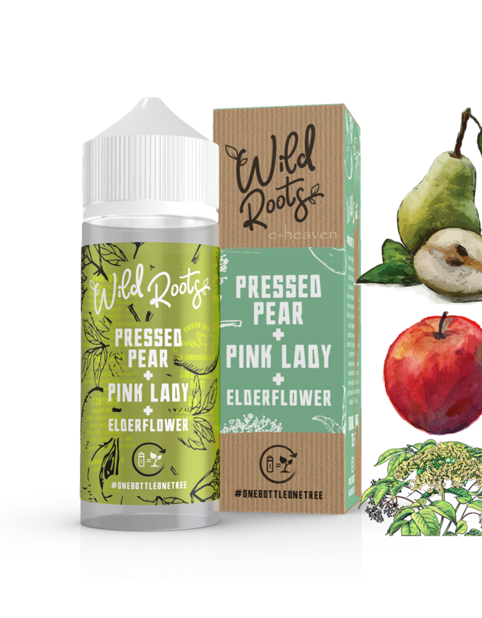 Wild Roots Wild Roots - Pressed Pear + Pink Lady + Elderflower 100ml