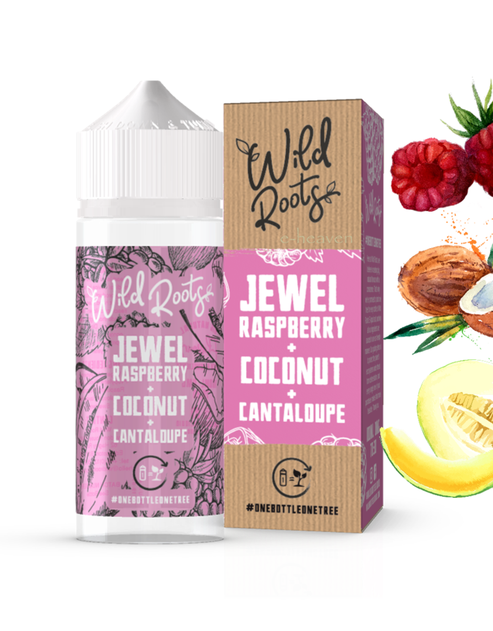 Wild Roots Wild Roots - Jewel Raspberry + Coconut + Cantalope 100ml