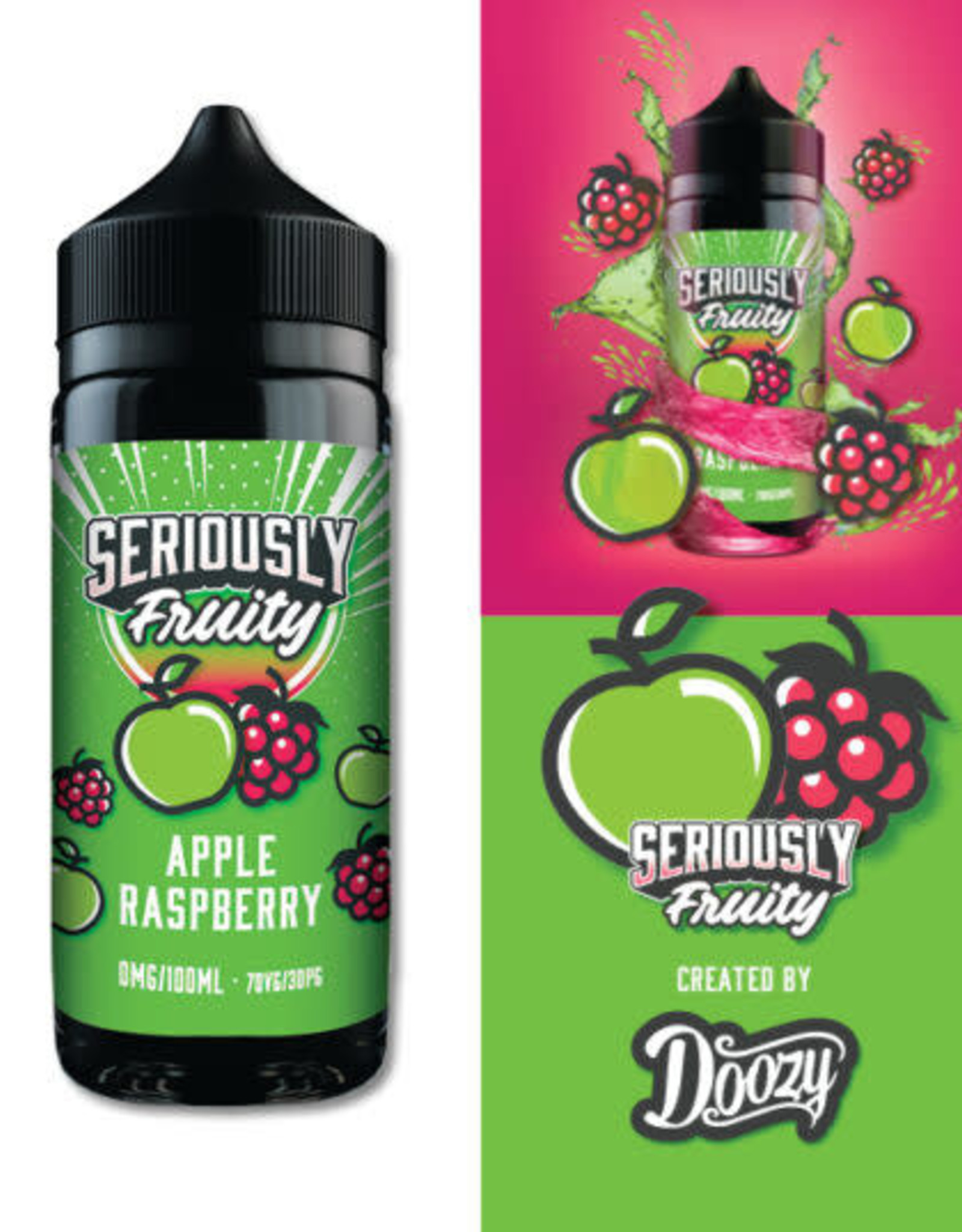 Doozy Vape Seriously Fruity - Apple Raspberry 100ml