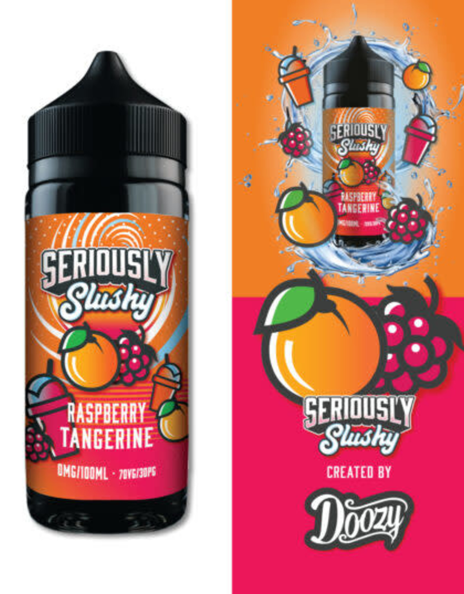 Doozy Vape Seriously Slushy - Raspberry Tangerine 100ml