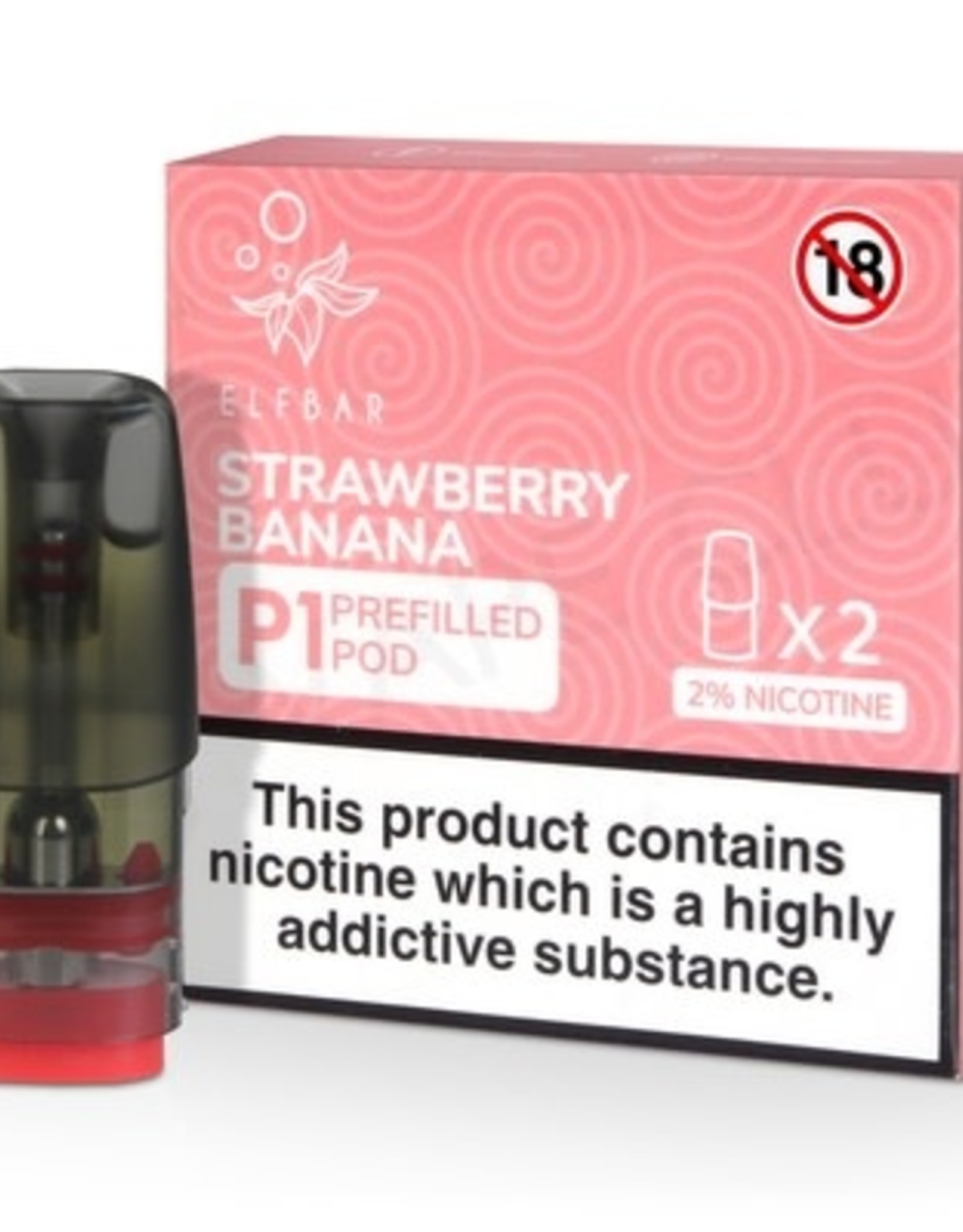 Elf Bar Elf Bar P1 PODs - Strawberry Banana (2er pack)