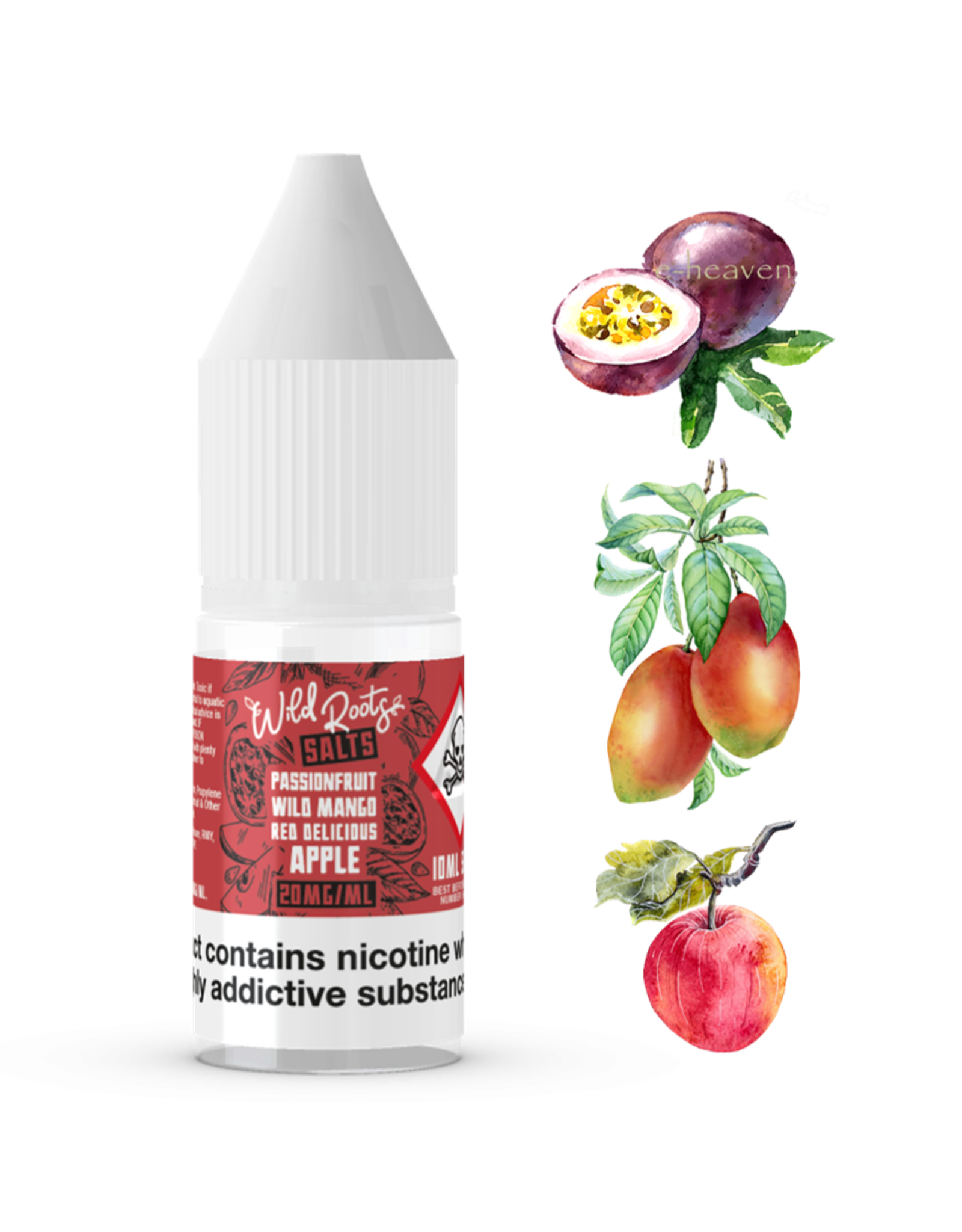 Wild Roots Wild Roots - Passionfruit + Mango + Apple 10ml Nicotine Salts