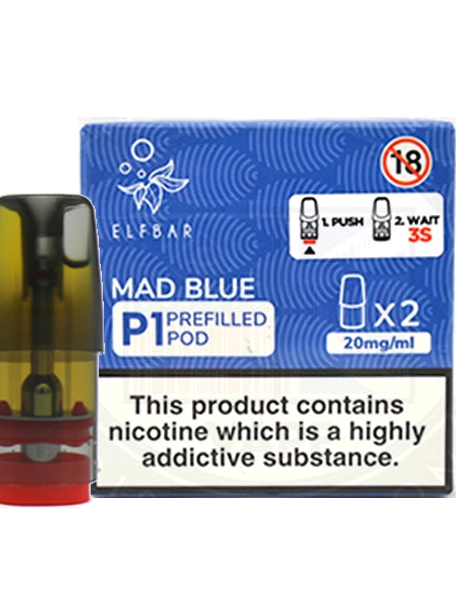 Elf Bar Elf Bar P1 PODs - Mad Blue (2er pack)