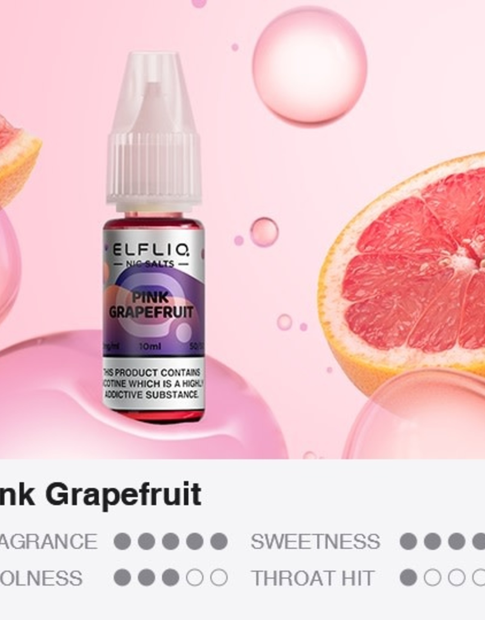 Elf Bar Elf Bar ELFLIQ - Pink Grapefruit 10ml