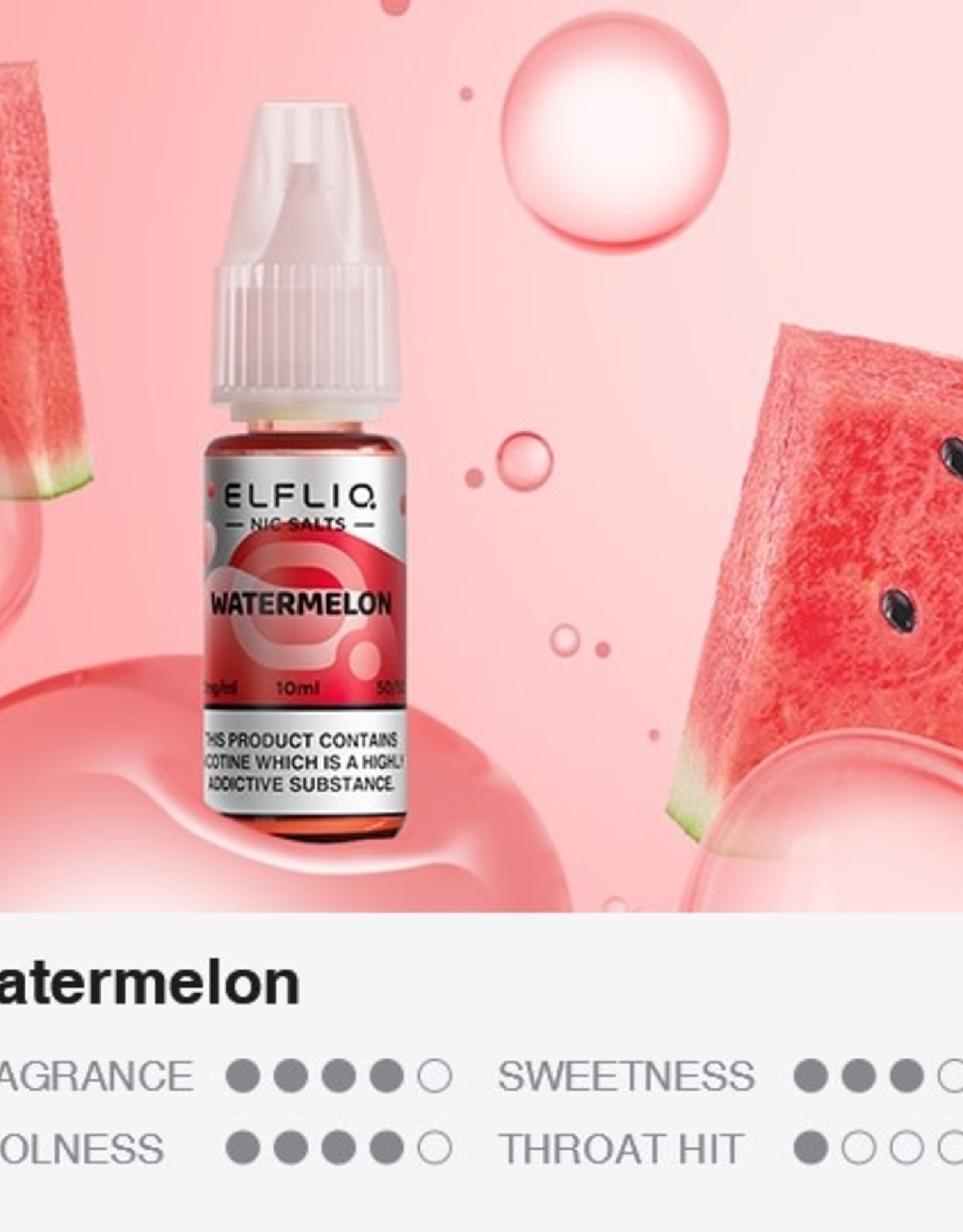 Elf Bar Elf Bar ELFLIQ - Watermelon 10ml