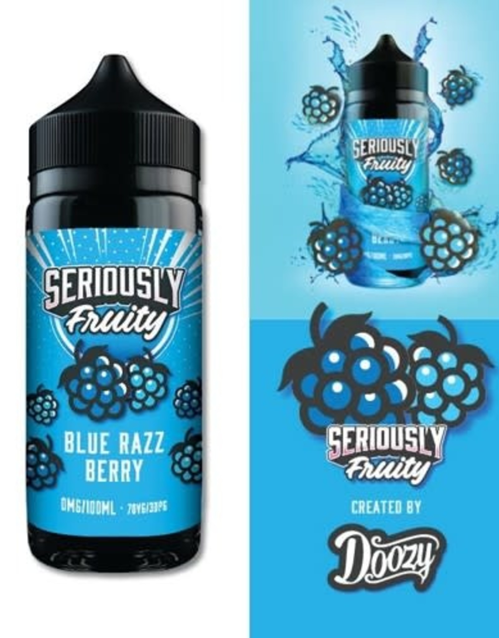 Doozy Vape Seriously Fruity- Blue Razz Berry 100ml