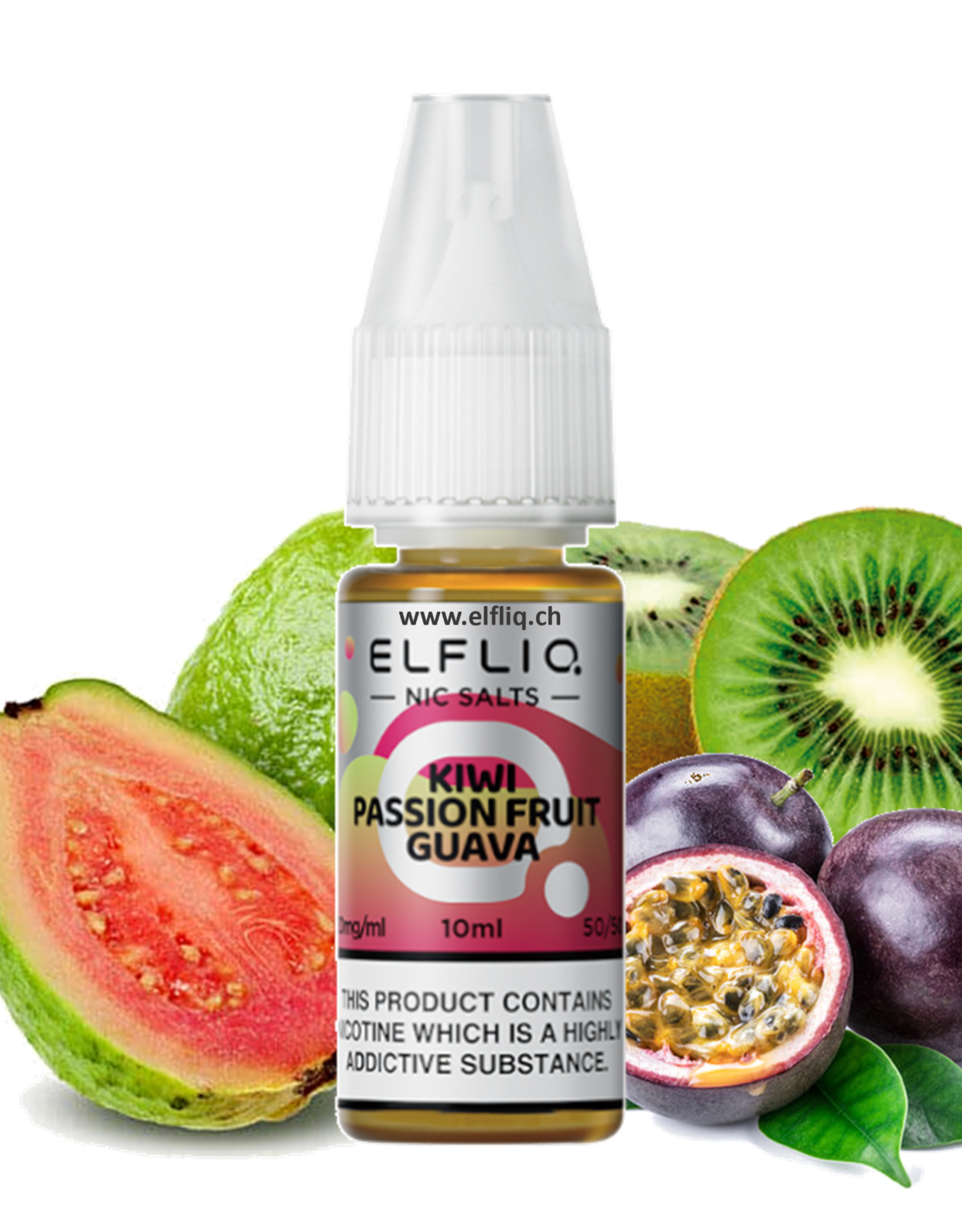 Elf Bar Elf Bar ELFLIQ - Kiwi Passion Fruit Guava 10ml