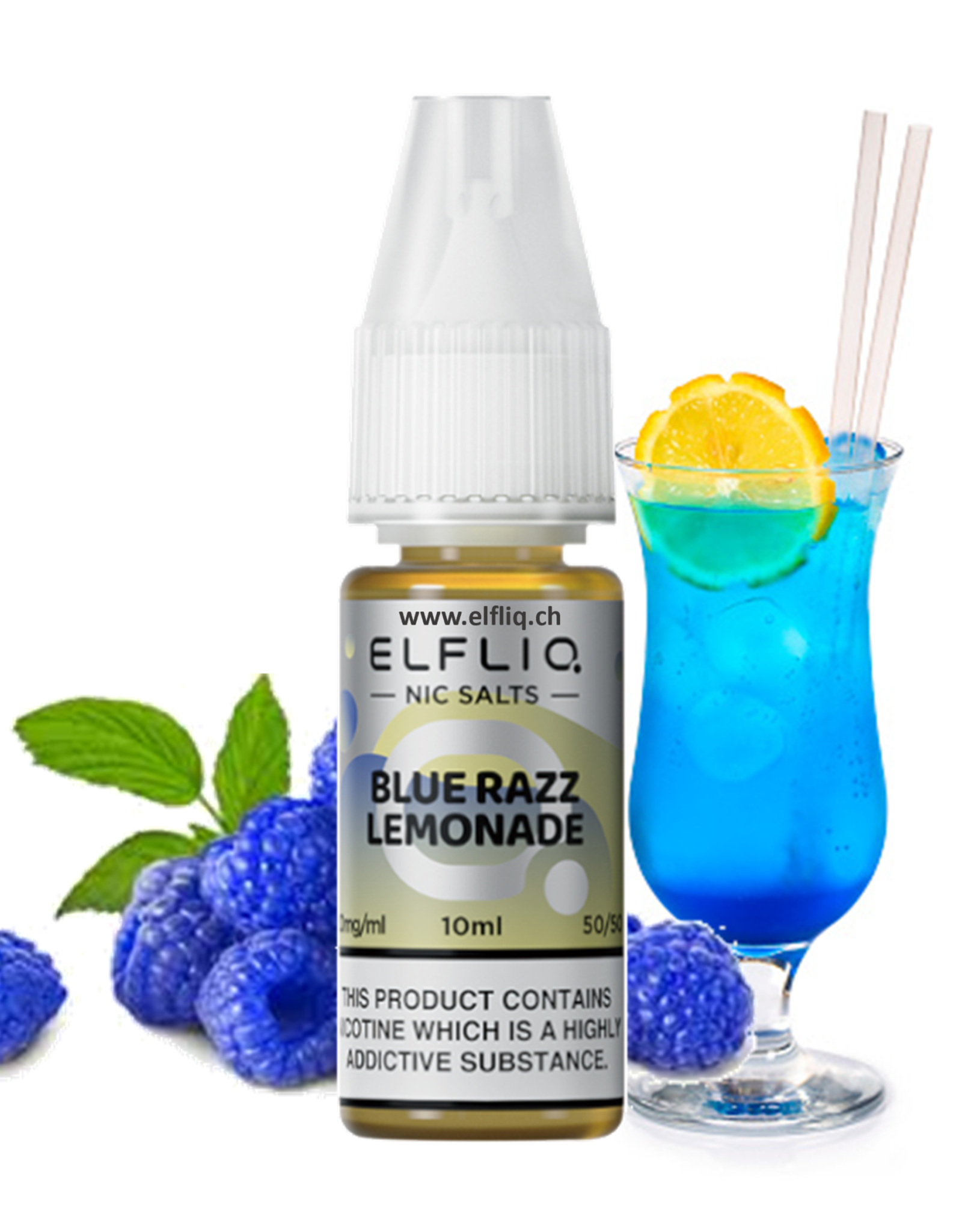 Elf Bar Elf Bar ELFLIQ - Blue Razz Lemonade 10ml