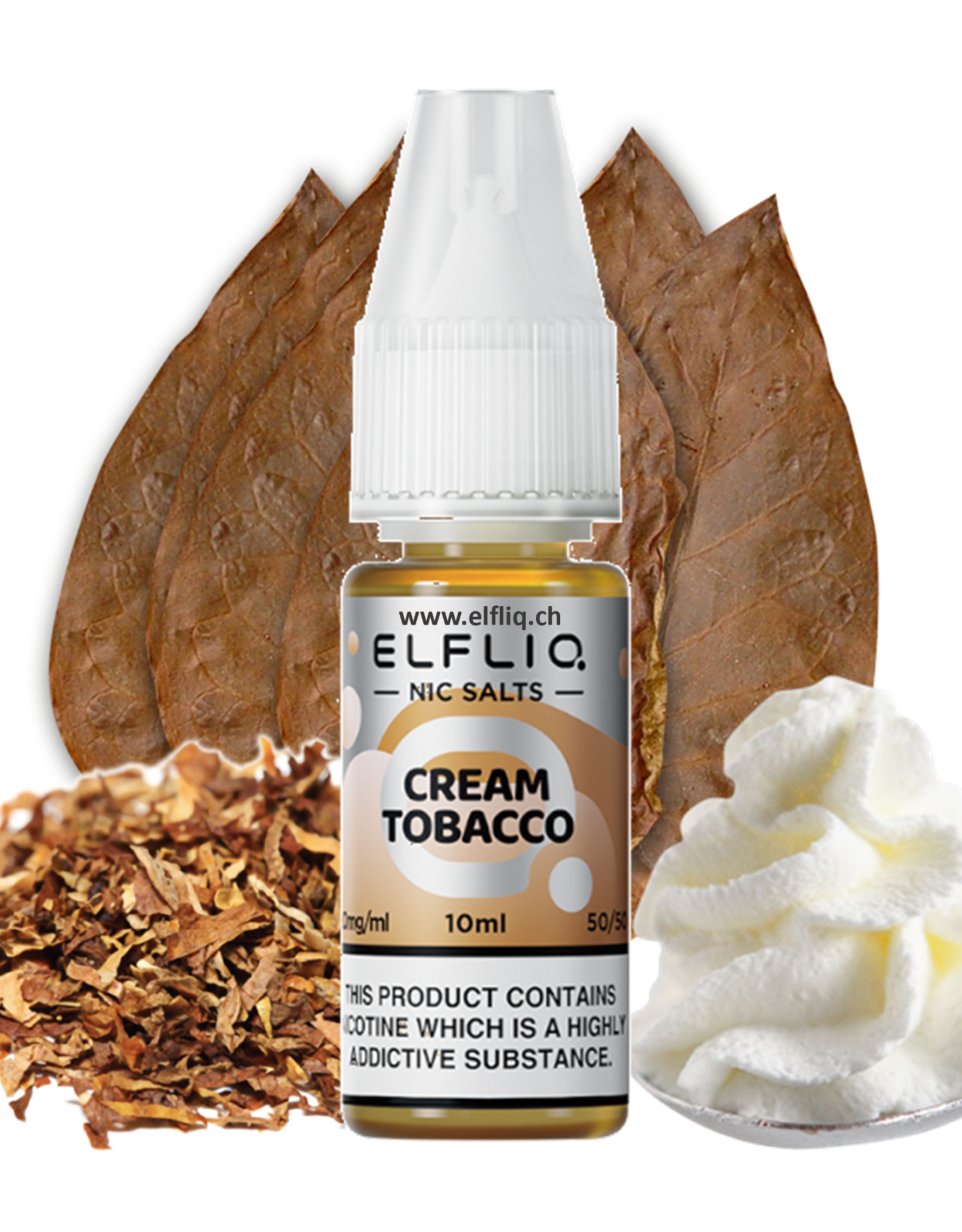 Elf Bar Elf Bar ELFLIQ - Snoow (Cream) Tobacco 10ml