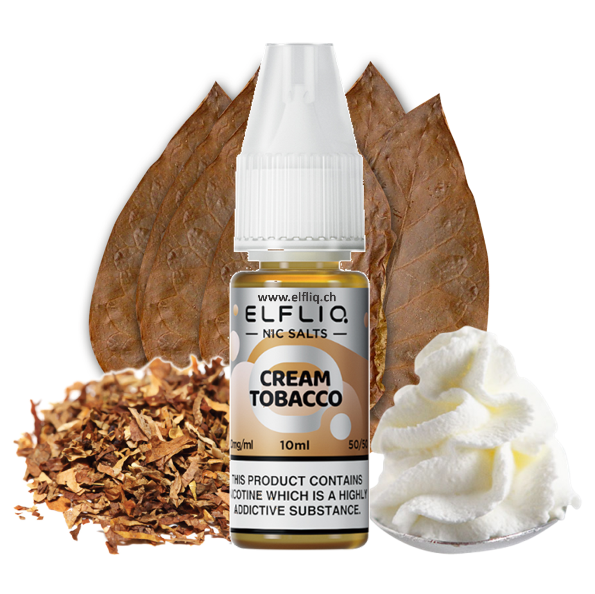 liquido elf bar cream tobacco Elfliq CREAM TOBACCO Mix&Vape 20 ml Elfbar main image 1