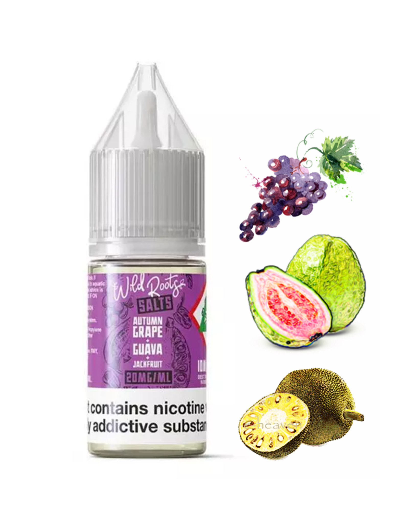 Wild Roots Wild Roots - Autumn Grape + Guava + Jackfruit 10ml Nicotine Salts