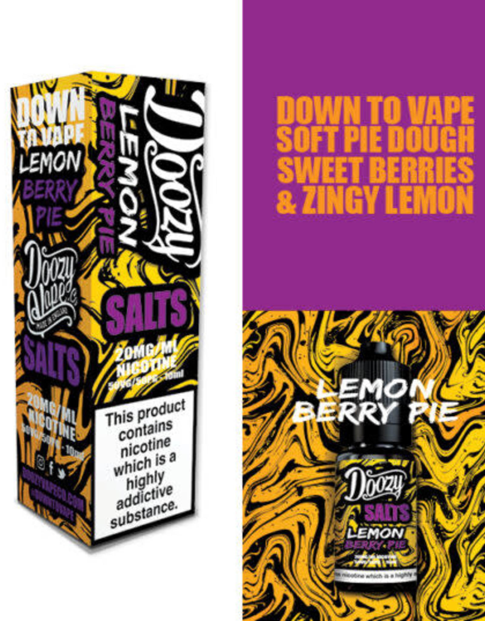 Doozy Vape Doozy Salts - Lemon Berry Pie 10ml